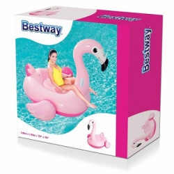 large SWIMMING FLOAT BESTWAY SUPERSIZED FLAMINGGO RIDER PINK BALIDIVESHOP 2